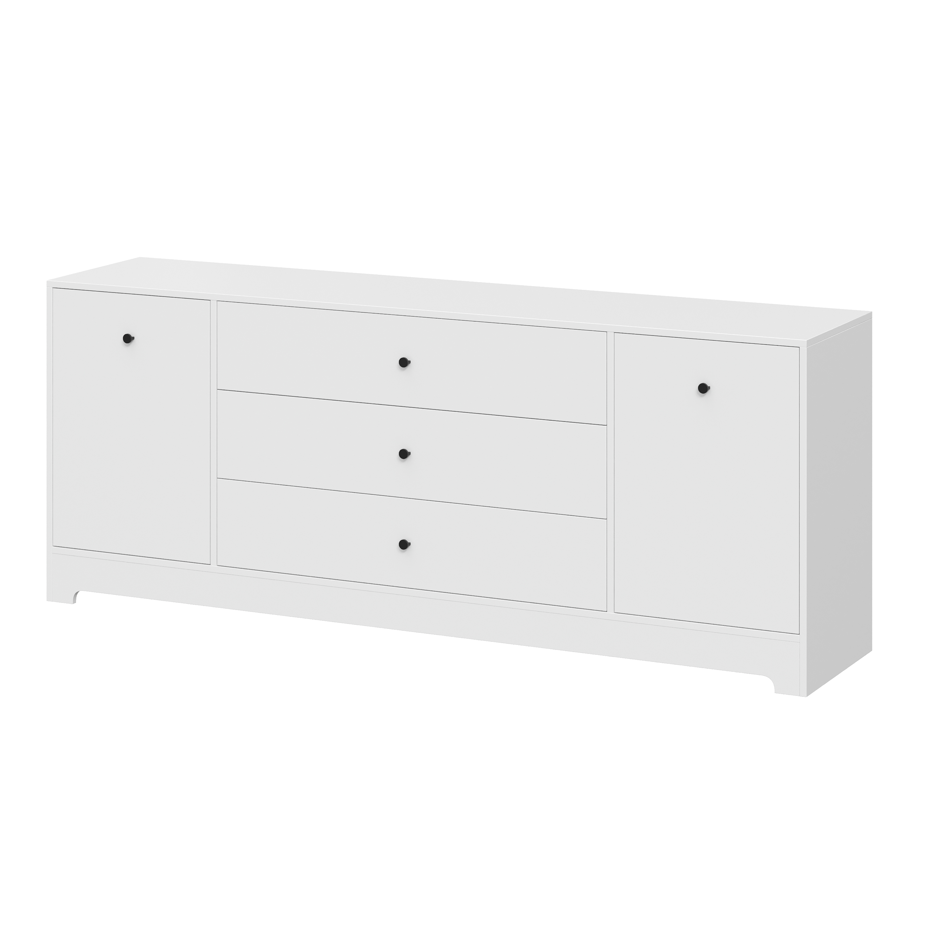 Тумба-комод Норд-2 (цвет белый) 1800 мм