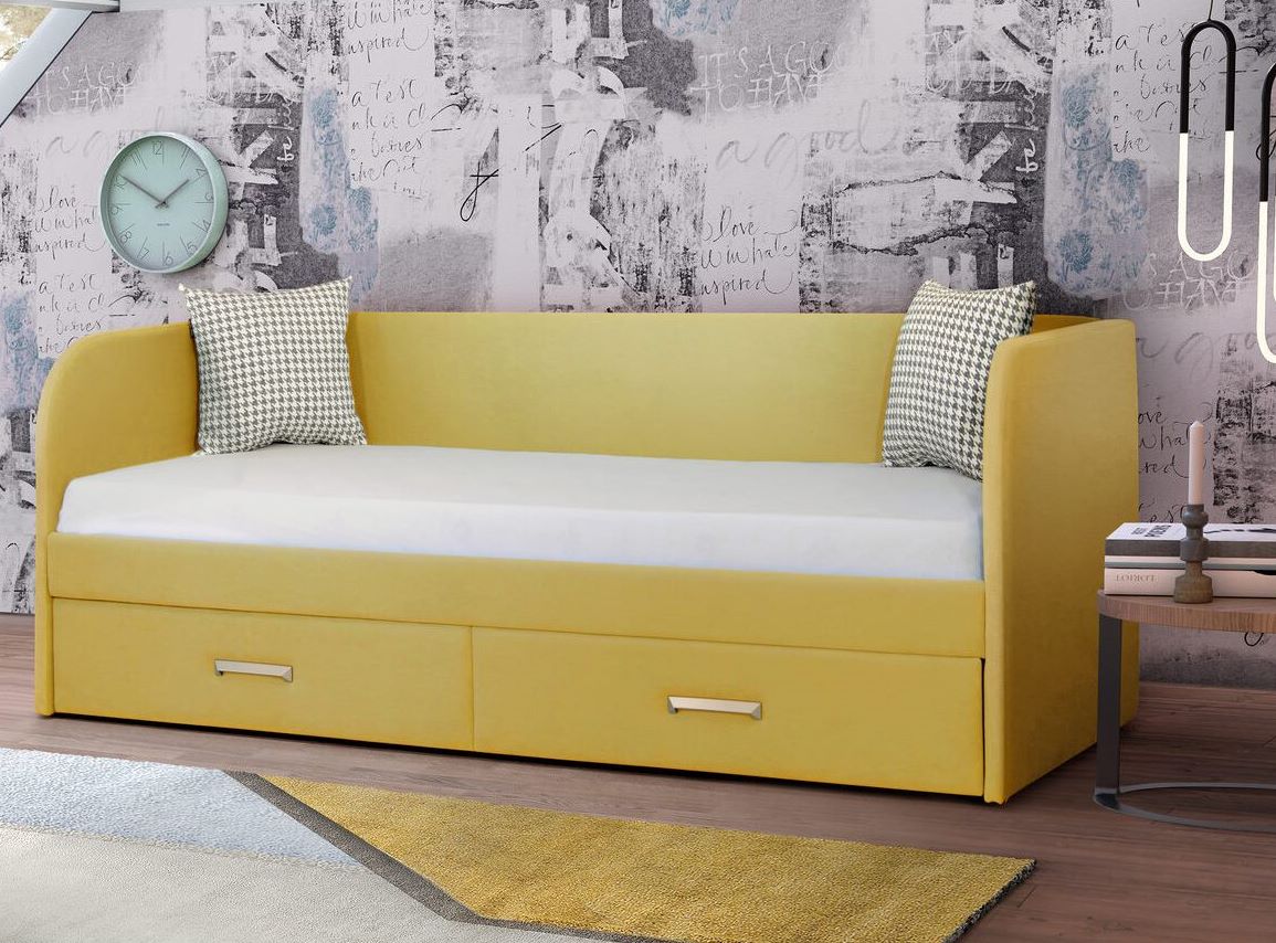 Мягкая кровать Слайт Классика 80х160 (велюр Тедди)