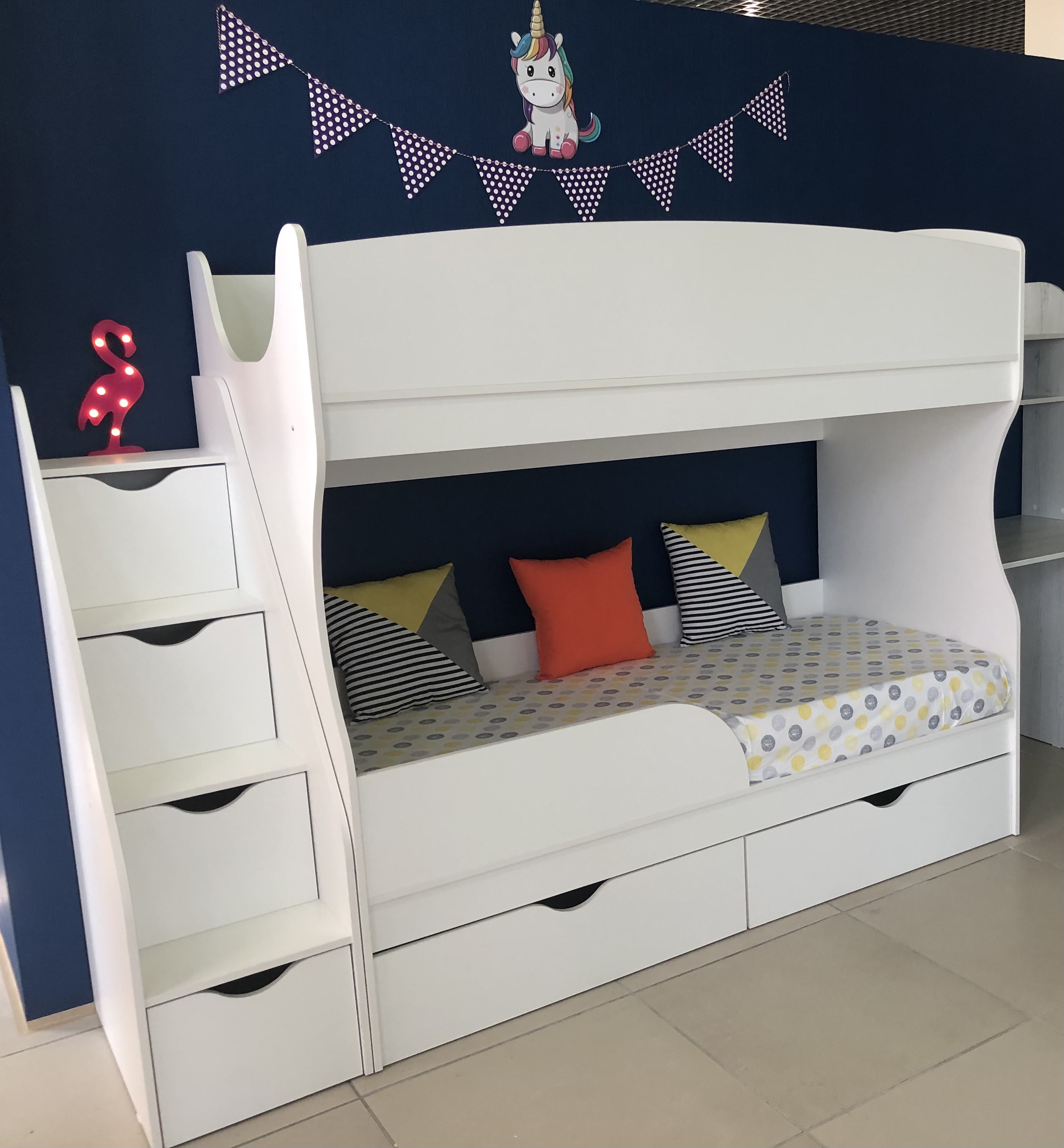 Кровать двухъярусная Альфа 180*80