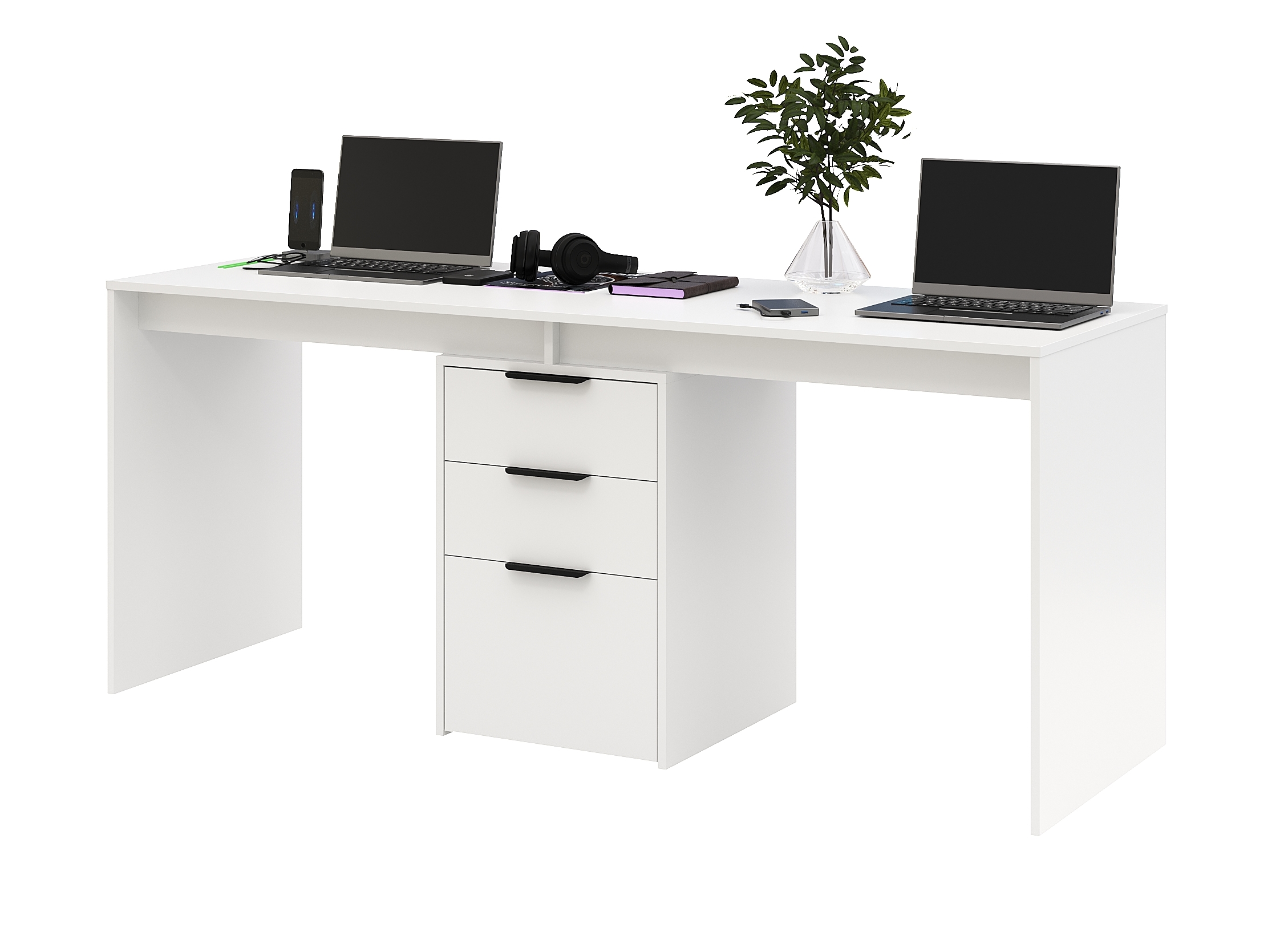 Стол Тандем 1800 мм (цвет белый)