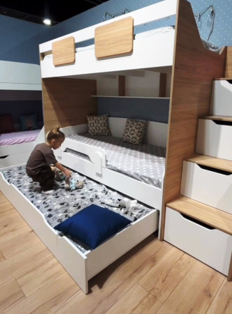 Кровать-чердак коллекции Лайт Лофт 190х90 от Династия Kids