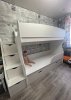 Двухъярусная кровать 180х80 Альфа (цвет белый) от Династия Kids