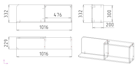 Полка навесная Мозаика-2 от Династия Kids