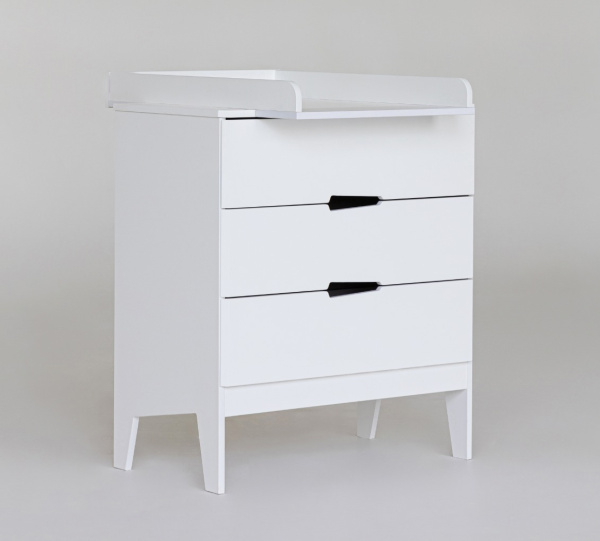 Комод Aлберо белый (со съемным пеленальным столом)