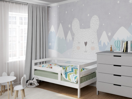 Кровать детская ЭКО-9 (массив) 160х80  от Династия Kids
