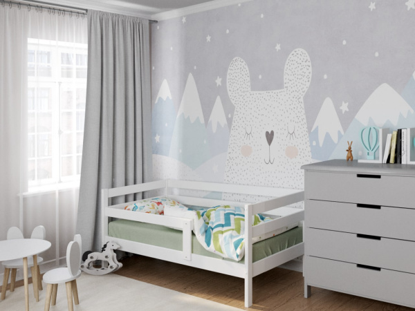 Кровать Эко массив березы 160х80 (без ящика)  от Династия Kids