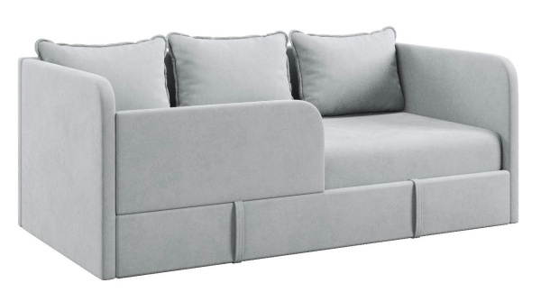 Диван-кровать Кэви (правый бортик). Велюр Тедди 313