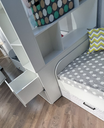 Стеллаж-перегородка для зонирования Стиль (ширина 1200 мм) от Династия Kids