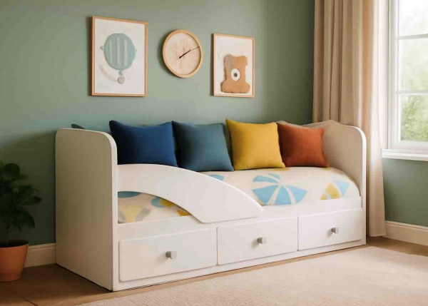 Кровать 160х80 Умка-5 (цвет белый)