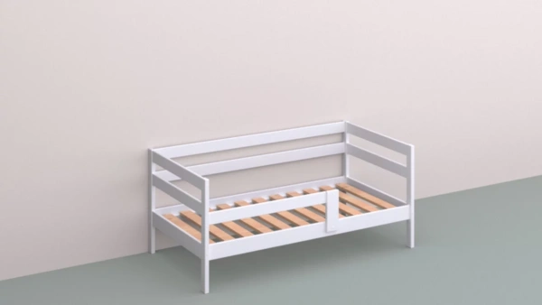 Кровать Эко массив березы 160х80 (без ящика)  от Династия Kids