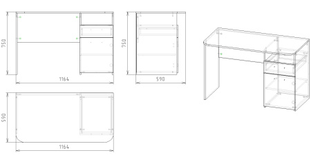 Стол Твой Стиль (с принтом) от Династия Kids