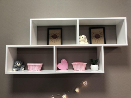 Полка навесная Юниор (цвет белый) от Династия Kids