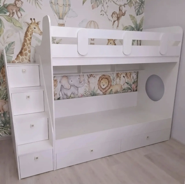 Кровать двухъярусная Фортуна-2 (цвета разные) 180х80  от Династия Kids
