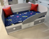 Кровать 160х80 Умка-5 (серебро+белый)  от Династия Kids