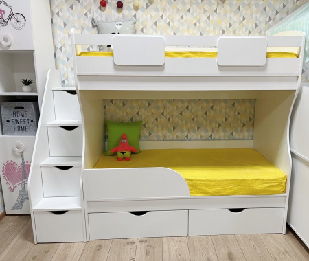 Двухъярусная кровать 160х80 Альфа Мини  от Династия Kids