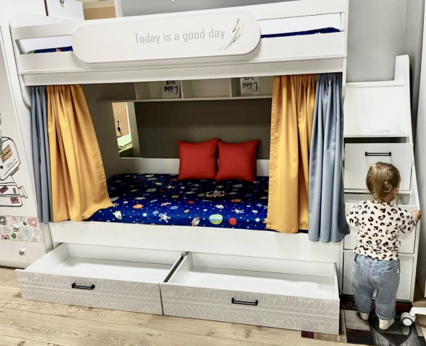 Двухъярусная кровать коллекции Престиж 190х90 от Династия Kids