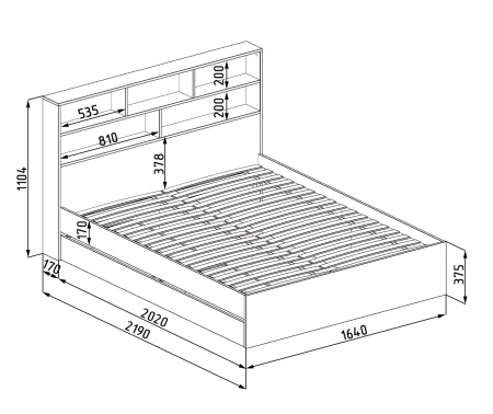 Кровать Модерн 160х200 (правая/левая)