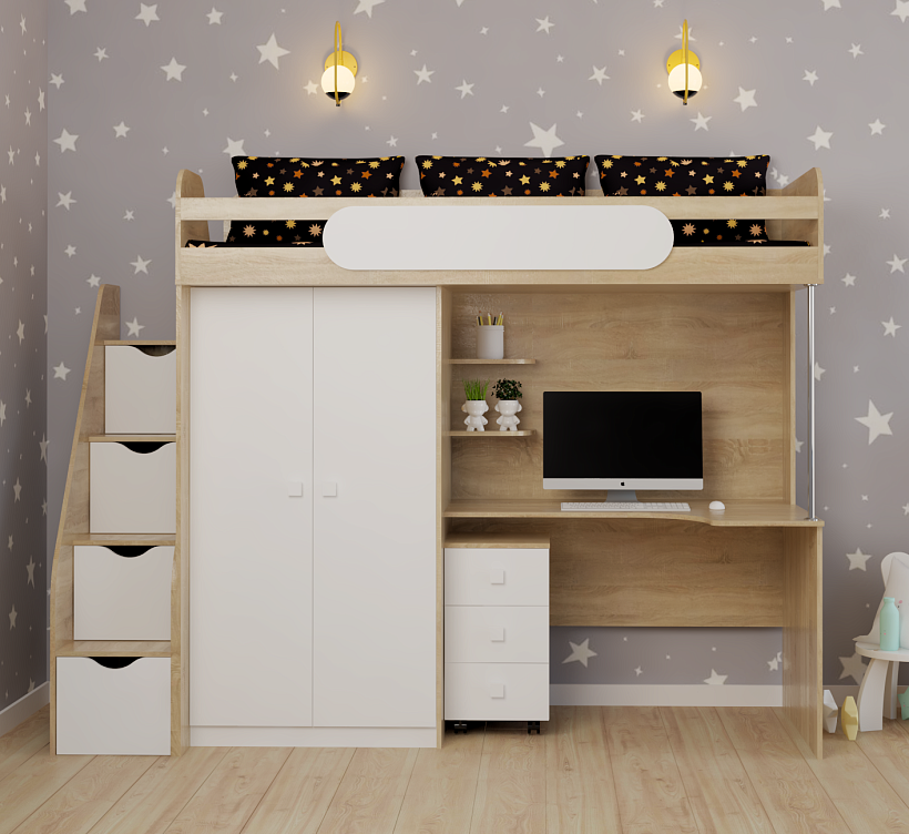 Кровати-чердаки от Династия Kids