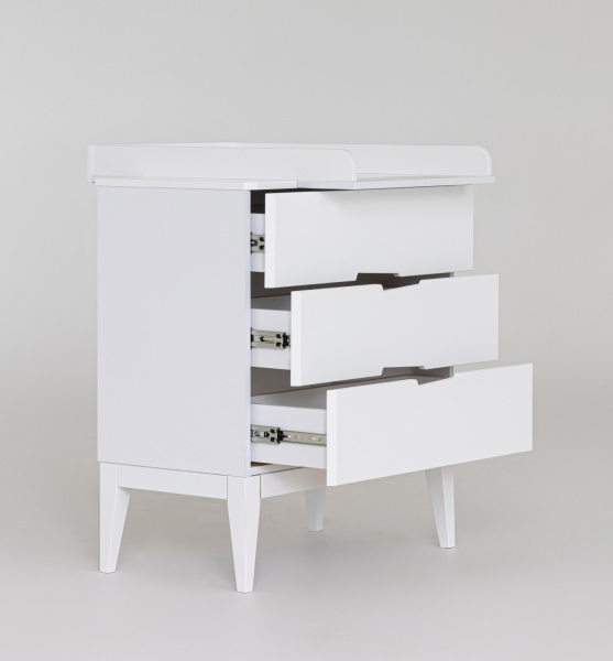 Комод Mиа белый (со съемным пеленальным столом) от Династия Kids
