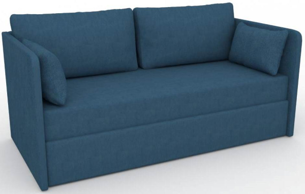Диван Юнит Blue 1850х800 мм (подъемный механизм + ящик + 4 подушки)