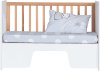 Кроватка-стол Миа 120х60 белый/дерево  от Династия Kids
