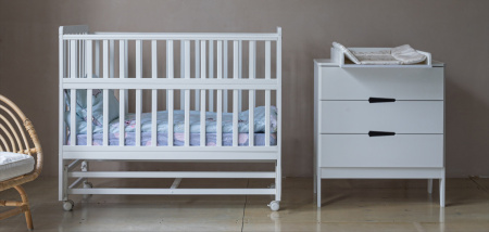 Кроватка-Маятник Aлберо 120х60 (белый) от Династия Kids