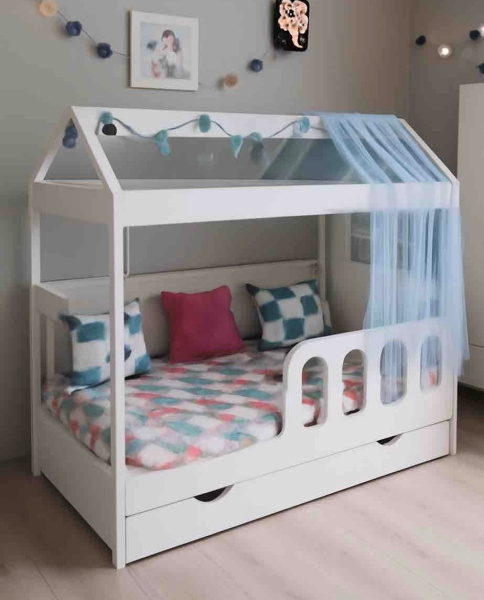 Кровать домик Теремок 160х80 (без ящика)