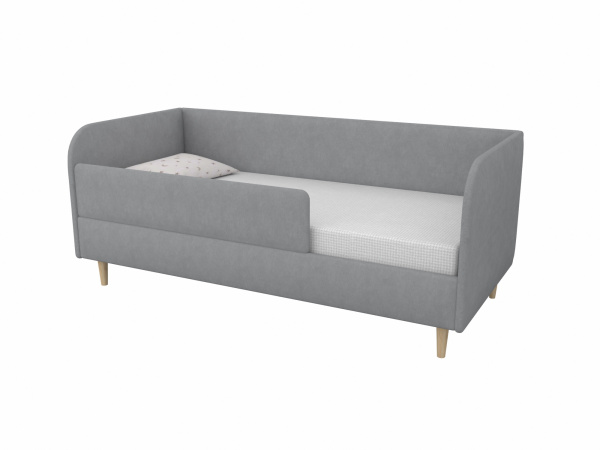 Мягкая кровать Рио Грей 90х180