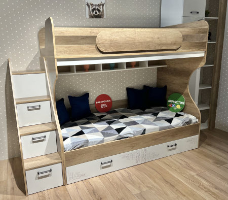 Двухъярусная кровать Твой Стиль New 190*90 от Династия Kids