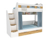 Двухъярусная кровать Твинс 190х90 (дуб золотистый + белый)