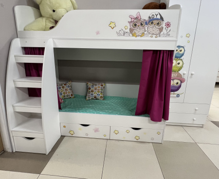 Кровать двухъярусная коллекции Совята 180х80 от Династия Kids