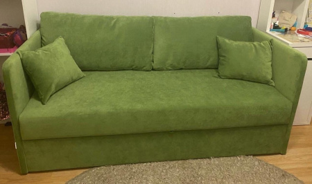 Диван раскладной Юнит Грей 1750 мм (механизм дельфин) + 4 подушки