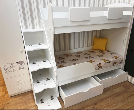 Двухъярусная кровать 160х80 Альфа Мини  от Династия Kids