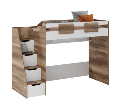 Комплект мебели: кровать-чердак Лайт Лофт + кровать Твой Стиль (120х200) от Династия Kids