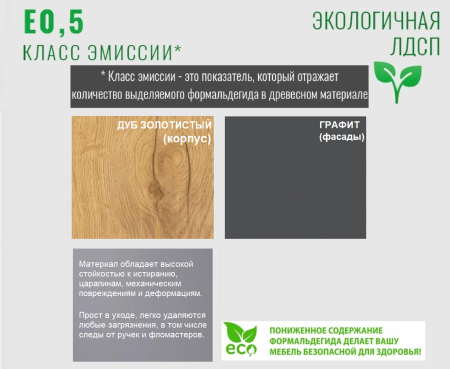 Шкаф 4-х дверный коллекции Брайт Графит  от Династия Kids