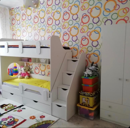 Двухъярусная кровать Фортуна (размеры и цвета разные) от Династия Kids