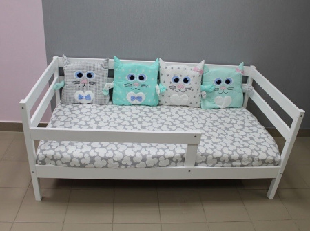 Кровать Эко массив березы 160х80 (без ящика)  от Династия Kids