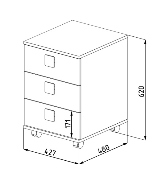Тумба для стола Модерн  от Династия Kids