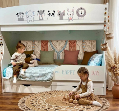 Двухъярусная кровать коллекции Хэппи 180х80  от Династия Kids