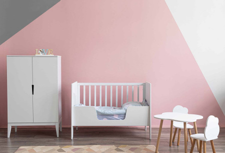 Кроватка-стол Миа 120х60 белый/белый  от Династия Kids