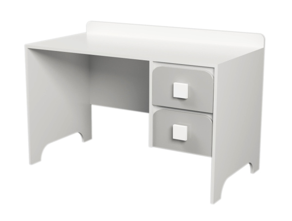 Стол Юни 100 см (серебро+белый) 