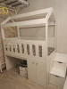 Кровать-чердак 160х80 Теремок (цвет белый) от Династия Kids