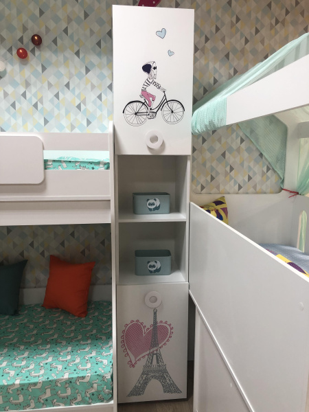 Пенал-стеллаж Модница-2 New от Династия Kids