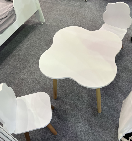 Стол Облачко белый/дерево  от Династия Kids