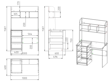 Стол КСТ-12 (цвет: белый) от Династия Kids