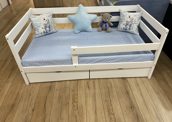 Кровать Эко массив 160х80 С ЯЩИКАМИ 