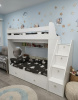 Кровать двухъярусная 160х80 Юниор-1 (цвет белый) от Династия Kids