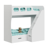 Кровать 2-х ярусная Умка-6 (цвет белый) 190х80 