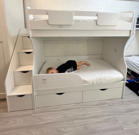 Двухъярусная кровать 160х80 Альфа Мини  от Династия Kids