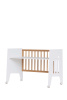 Кроватка-стол Миа 120х60 белый/дерево  от Династия Kids